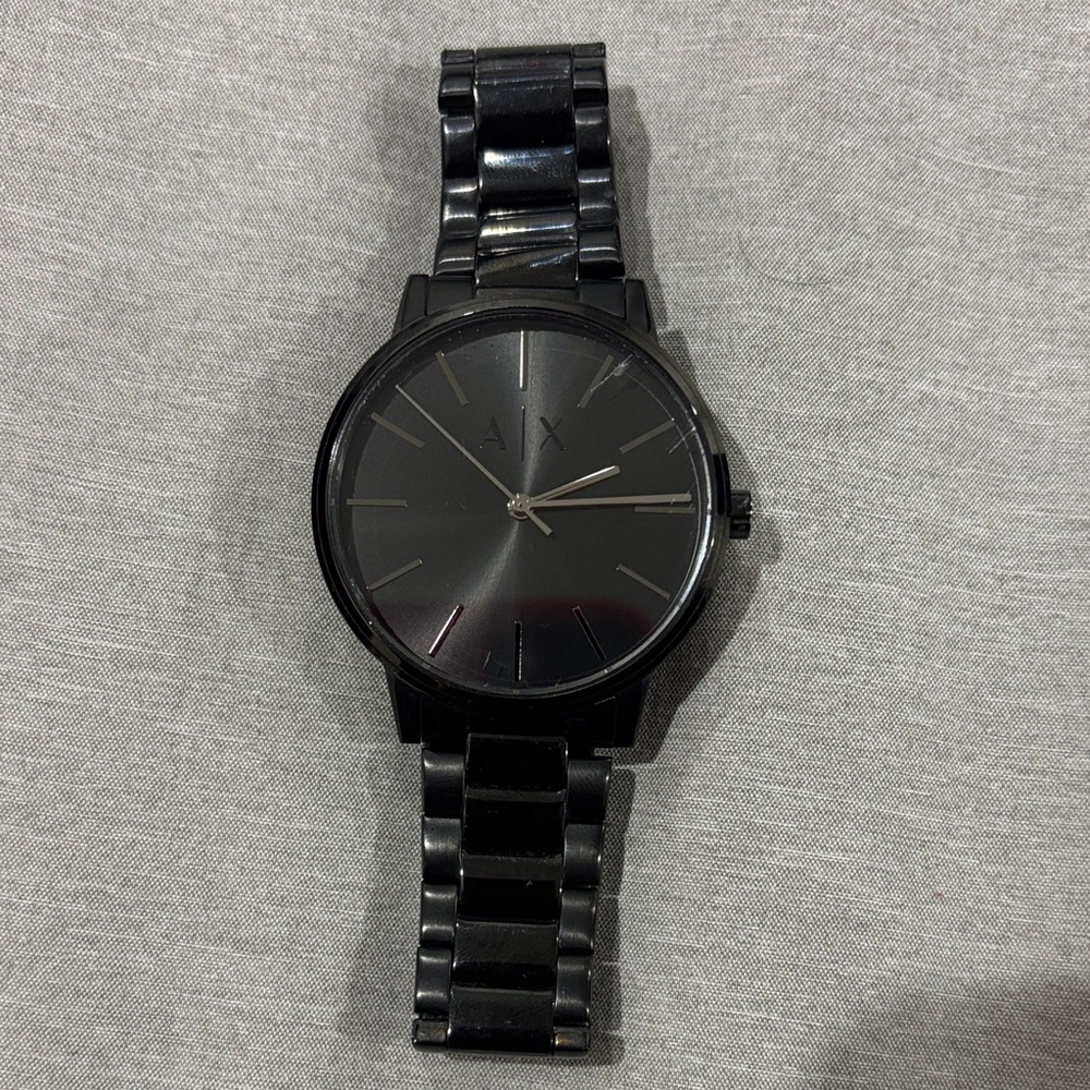 Armani Exchange Glossy Black Timepiece